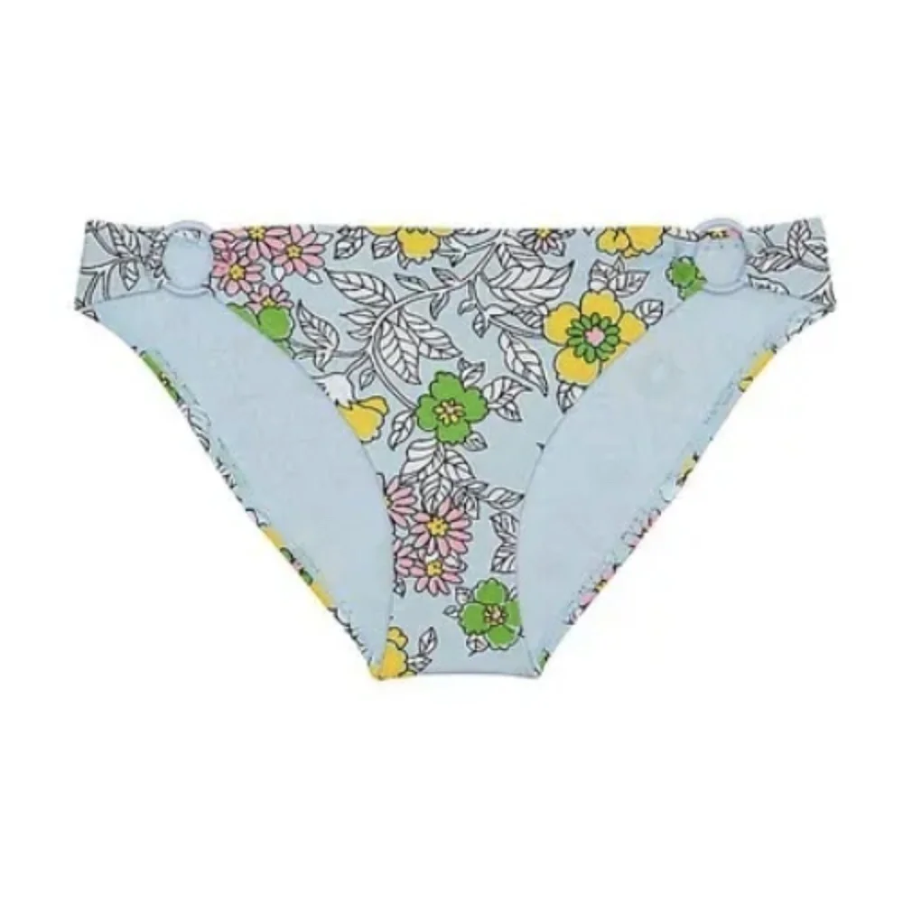 NWT Tory Burch Floral Printed Ring Hipster Bikini Bottom Sz. M